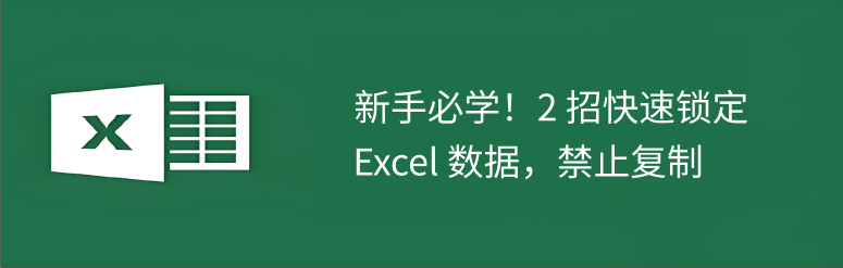 Excel禁止复制