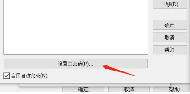 设置主密码