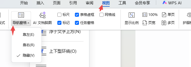 导航窗格